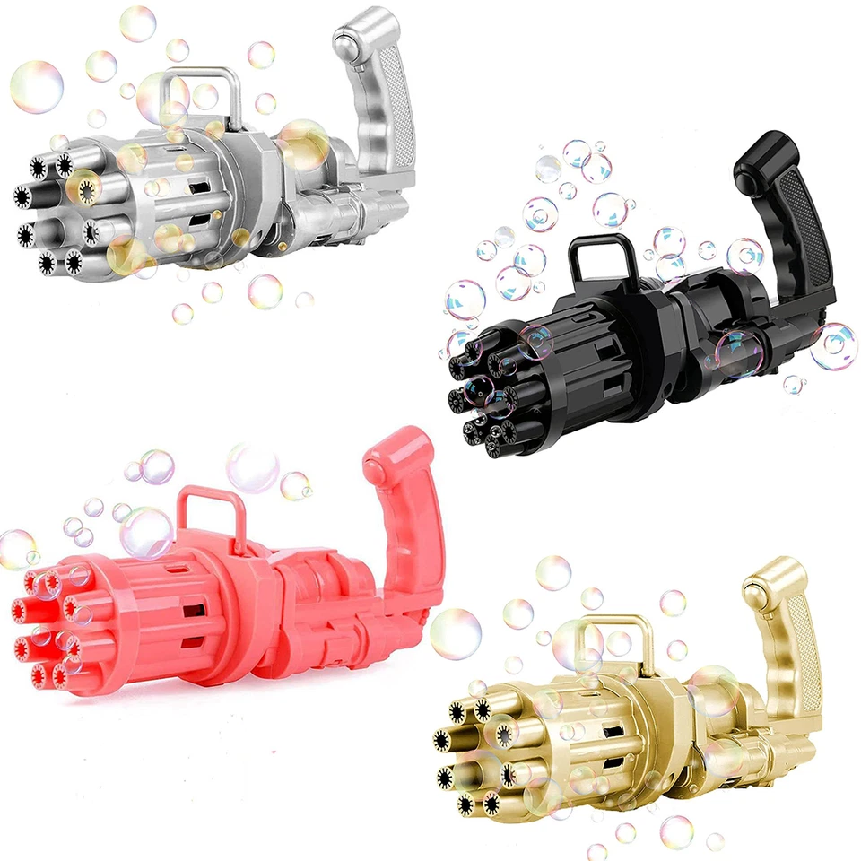 Pistola de burbujas automática Máquina disparadora de burbujas con pilas - Imagen 2 de 4