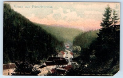Gruss aus Friedrichroda GERMANY Postcard