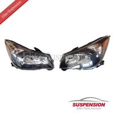 Pair of Left&Right Black Halogen Headlight For 2014-2016 Subaru Forester