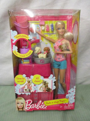Кукла barbie с набором купание щенят (ш3153) (746775045692)