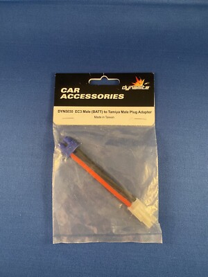 Dynamite Dyn5030 Battery Adapter: EC3 Battery to Tamiya Male