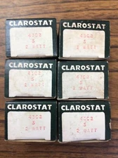 (6-PCS) CLAROSTAT 43C2-5 2 WATT POTENTIOMETER (TA22SG)