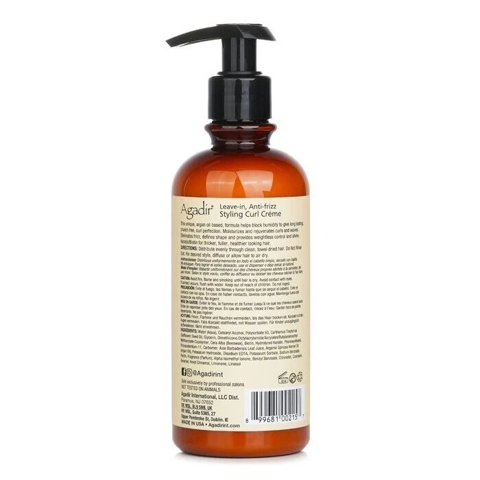 Crema rizada de peinado de aceite de argán Agadir 295 ml ¡PUBLICACIÓN DIARIA! Aceite de argán certificado Foto 3 de 4