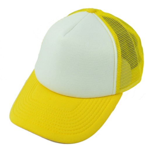Yellow White Bank Plain Foam Panel Mesh 