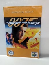 007 World not enough Nintendo 64 N64 Manual Instructions Booklet ONLY No Game