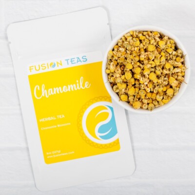 Chamomile Blossoms Herbal Tea - Premium Loose Leaf Blend - Fusion Teas