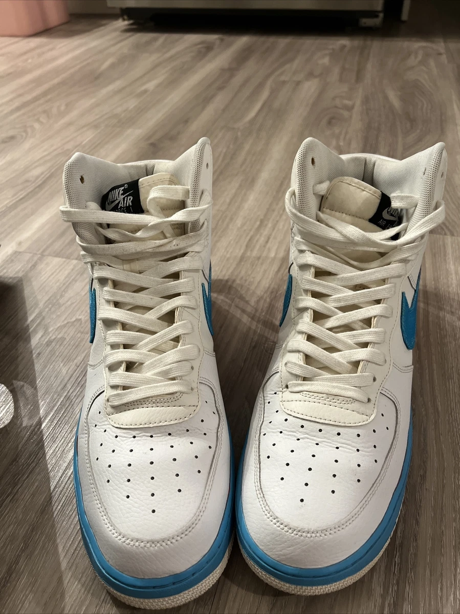 Air force 1 high gradient white blue fury ember best sale glow