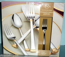 Lenox ETERNITY GOLD 45 PC. Flatware Set Service for 8 Stainless 18/10 New in Box