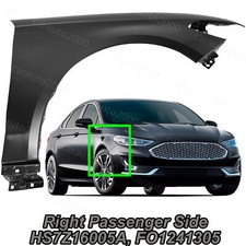 New Primered Steel Front Rh Passenger Side Fender For Ford Fusion 2017-2020