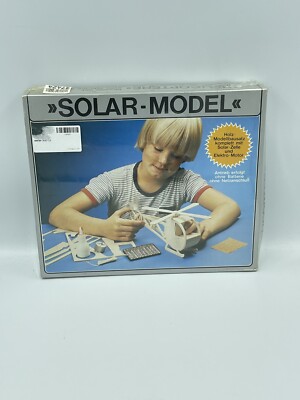 Vintage Solar Powered Model Helicopter KIT SOLAR CELL & ELECTRIC MOTOR 