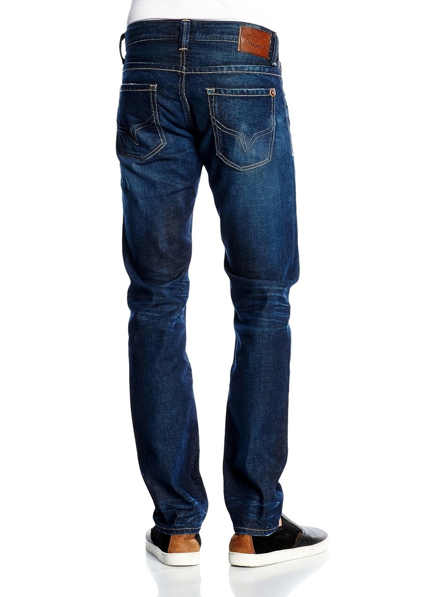 Pepe Jeans Heren Cash Jeans Regular Fit Regular Rise Denim, Blauw (Denim-z23), 33W / 36L