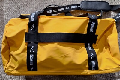 Johnnie Walker Keep Walking Duffle Bag Black & Yellow NEW/NWOT