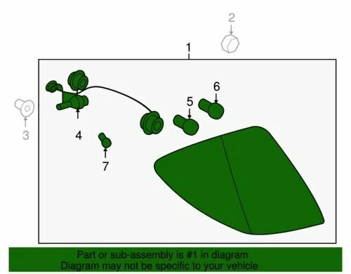 Conjunto de lámpara de luz trasera genuina GM 2006-2009 Pontiac G6 lado del pasajero 15942813 Foto 2 de 2