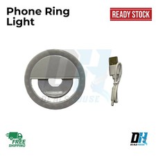 Rechargeable LED Selfie Ring Fill Light Universal for iPhone Android Photography