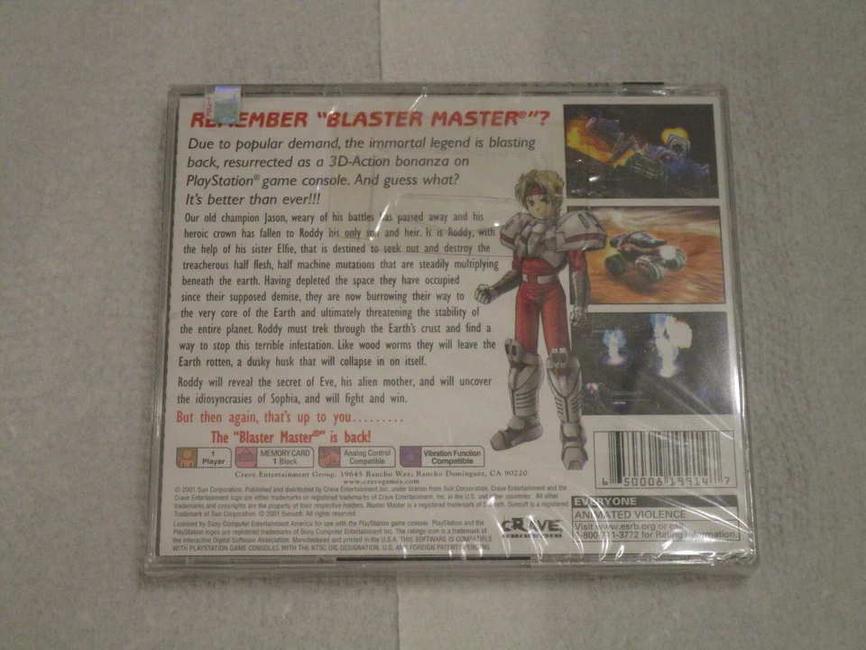 Blaster Master: Blasting Again (Sony PlayStation 1, 2001) BRAND NEW/SEALED! PS1 - Image 2 of 4