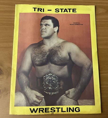 1960s Pittsburgh Studio Wrestling Bruno Sammartino Photo Album Autograph Battman