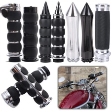 1" Motorcycle Handle Bar Hand Grips With Throttle For Harley Honda Yamaha Suzuki