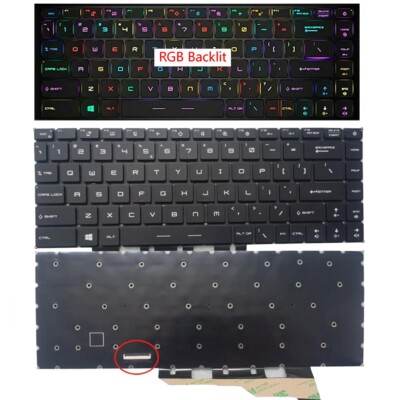 New US-Inte RGB Backlit Keyboard For MSI GP66 Leopard 10UH 11UH 11UG 11UE 12UH