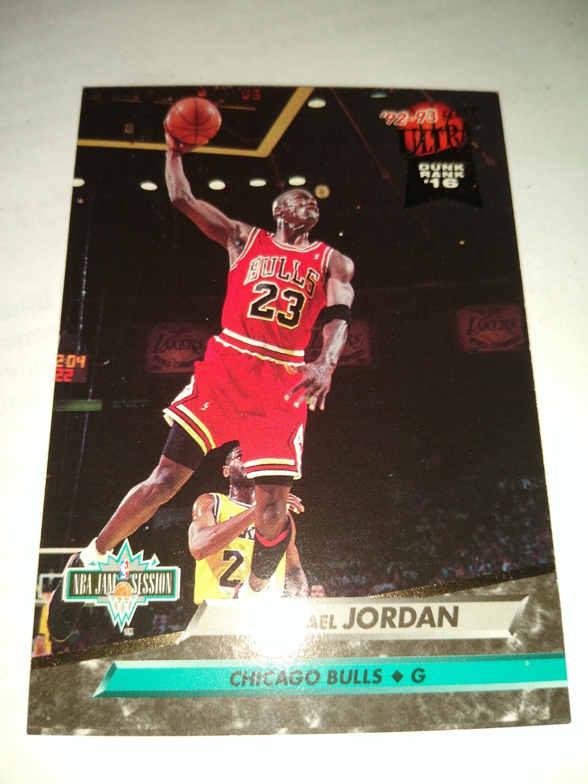 MICHAEL JORDAN 1992 ULTRA NBA JAM SESSION #216 CHICAGO BULLS HALL OF FAME