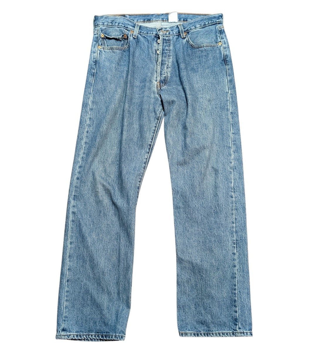Vintage Jeans Mens Vintage Mid Blue Levi 501 Jeans 36W 31L
