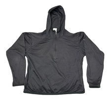 Nike Dri-Fit Girls Cropped Hoodie Long Sleeve with 1/4 Zipper Size M 8-10 Black