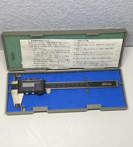 Mitutoyo 500-451 Digimatic Solar Caliper Mint!