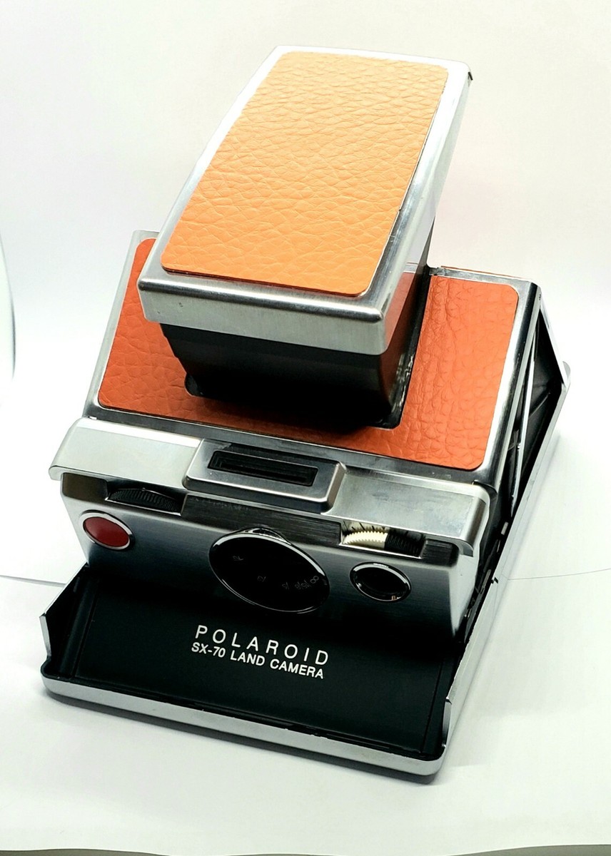※希少品※ POLAROID SX-70 レザーケース＆フィルムシールド付き！ Polaroid SX-70 Land Camera Replacement Skin Cover - Laser