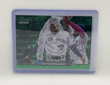 George Springer 2024 Topps Stadium Club #282 Green Chrome Parallel Blue Jays