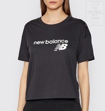 Image of New Balance Stacked Tee Womens - NB Classic Core T-Shirt Black - All Sizes