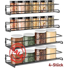 Gewürzregal Wand Metall 4er Gewürzregal Schranktür Ohne Bohren Küchenregal Hänge