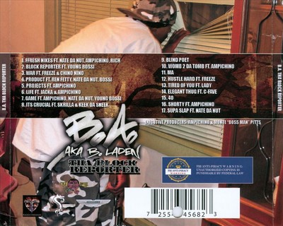 B.A. - THA BLOCK REPORTER [PA] * NEW CD