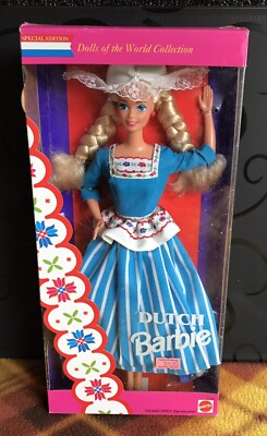 BARBIE DOLLS OF THE WORLD, DUTCH, SPECIAL ED., 1993, PINK LABEL