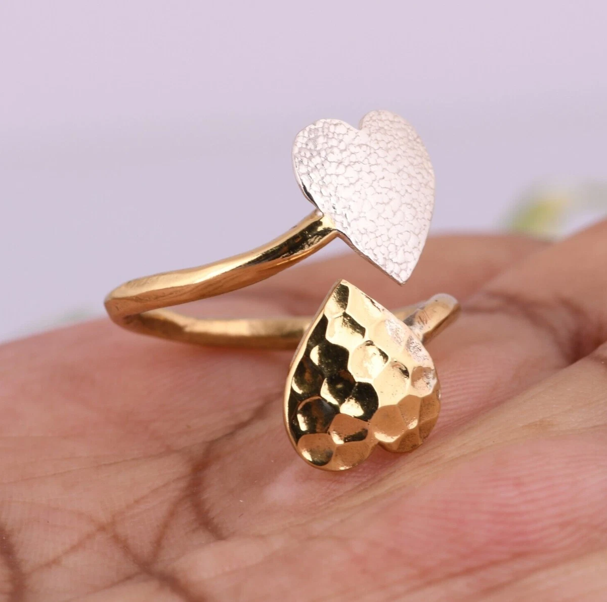 Valentine gift gold ring clearance