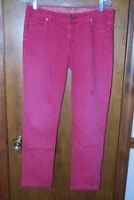 Red Jeans by Rich & Skinny size 30 waist 5 Pocket Jeans
