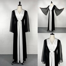 Платье Vintage 70s Black White Maxi
