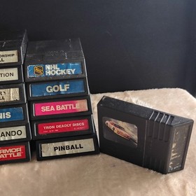 Mattel Intellivision Lot of 20 Hong Kong Game Cartridges Auto Racing Motocross