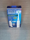 Miracle Smile Sonic Toothbrush 5 Sonic Speeds USB Charging Dock 6 Brush Heads