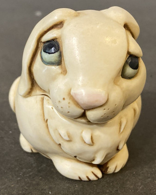 Pot Bellys ''Cottontail'' Rabbit Trinket Box Figurine