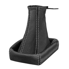 Schaltsack Schaltmanschette für Opel Zafira A 100% echtes Leder Schwarz Weiß