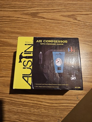 #ad #ad Austin Tools Air Compressor With Pressure Gauge 100 Psi 12V Car Charger Cord $17.50