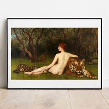 Art print John Collier - Circe 1885 tiger poster gallery wall art giclee