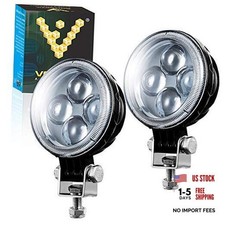 3" Inch Round LED Fog Light Pods For Off Road Driving Light 8000K 2 Lights