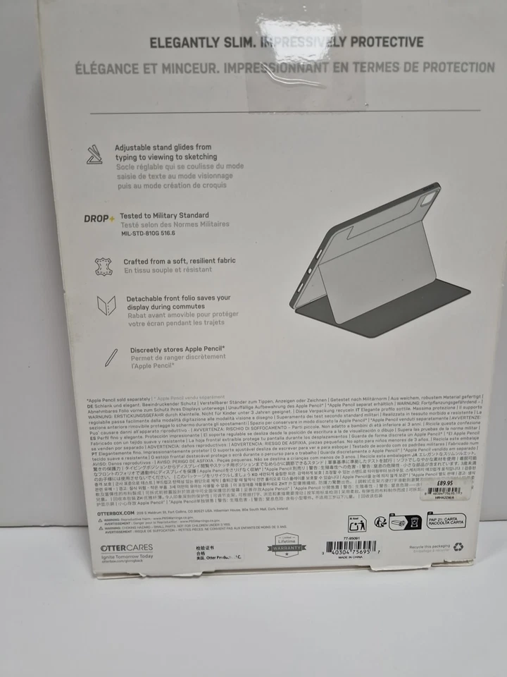 OtterBox iPad Pro 11" M4 5th Gen Case Statement Studio Series Black RRP £110 - Image 3 of 4