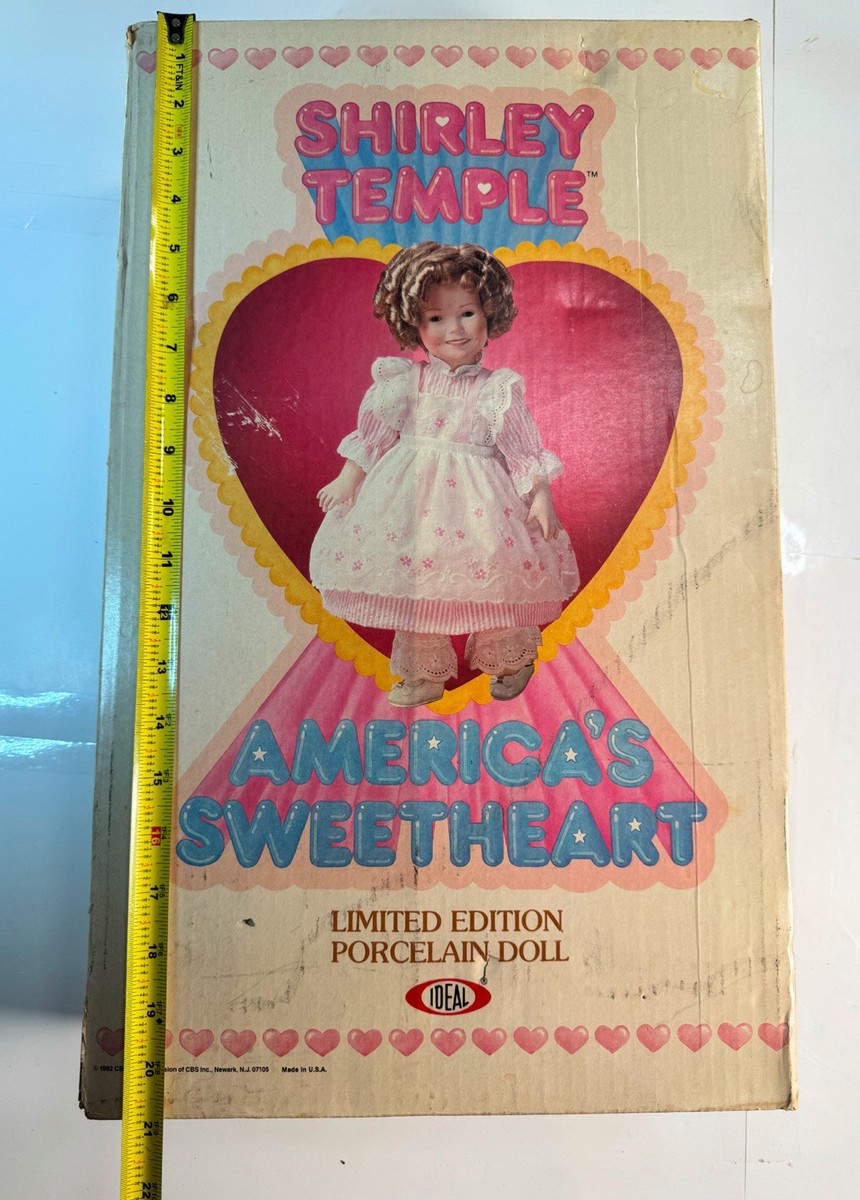 1982 Shirley Temple Limited Edition #8697 Porcelain Doll Ideal 16