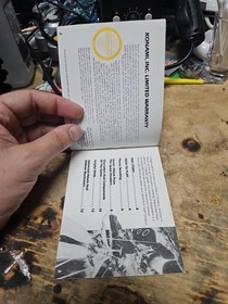 Gradius NES originale Nintendo solo manuale autentico