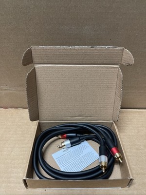 Amazon Basics 2 RCA Audio Cable for Amplifier,Active Speakers or Subwoofer with