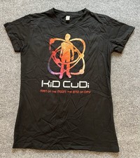 Kid Cudi T Shirt Girls Womens Xl Black  Man On The Moon  Graphic NWOT