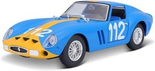 Modellino pressofuso Bburago 1962 Ferrari 250 GTO scala 1:24, blu 