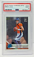 2019 Optic QB Star - DREW LOCK Rookie RC Football Card PSA 9 MINT. rookie card picture