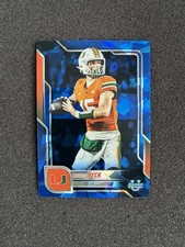 2025 Bowman Chrome University Sapphire Carson Beck #138 Miami Hurricanes